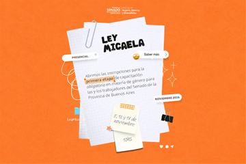 Ley Micaela: nueva instancia de capacitación en el Senado bonaerense